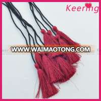 Hot sale fashion cheap polyester small red tassel for women WTR-003